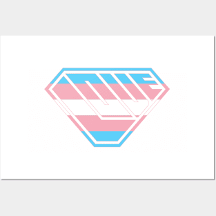 Love SuperEmpowered (Blue, Pink & White) Posters and Art